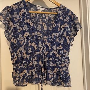 Nordstrom Abound Floral Top | size L